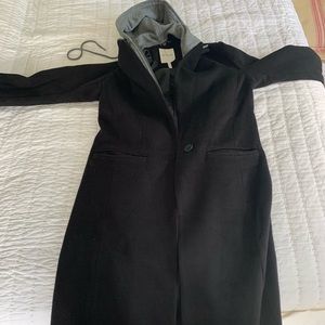 Avec Les Filles Dickey Trench Coat w Hood